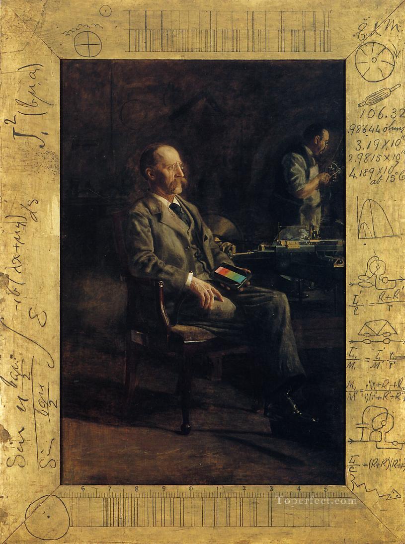 Portrait of Professor Henry A Rowland Realism portraits Thomas Eakins Oil Paintings